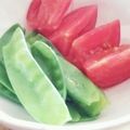 みっくママ's cooksnap of when they made 絹さやトマトサラダ.