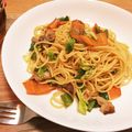 ともよ´'s cooksnap of when they made 味噌マヨパスタ.