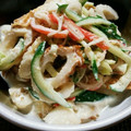お犬様5's cooksnap of when they made ＊ちくわとかにかまの胡麻風味サラダ＊.
