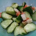なっしー01's cooksnap of when they made きゅうりとかにかまの梅肉あえ.