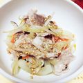 みょっつん's cooksnap of when they made 節約＊もやしと豚こま肉のおかずナムル.