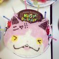 mary♡k's cooksnap of when they made 妖怪ウォッチ誕生日クリスマスキャラケーキ.