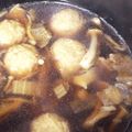 y011's cooksnap of when they made 白菜と肉だんごのスープ煮。くずきり入り.