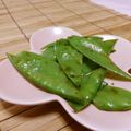 赤い電話's cooksnap of when they made 絹さやのシャキシャキ油炒め.