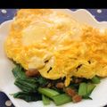 わるきぃ's cooksnap of when they made 小松菜入り納豆オムレツ.