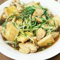 あ～～や's cooksnap of when they made 鶏肉と水菜とあげさんの甘辛あん★.