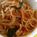 なんぬん's cooksnap of when they made トマトソースのシーフードスパゲティ.