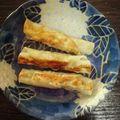 ともりん修業中's cooksnap of when they made 餃子の皮でバジル豚巻き.