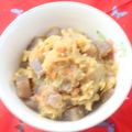 mmameco's cooksnap of when they made さつま芋と人参、こんにゃくのごまみそあえ.