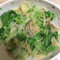 ＩＡＭ's cooksnap of when they made 柚子胡椒香る♪山東菜ときのこの和風パスタ.