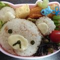poly6's cooksnap of when they made キャラ弁 簡単♪リラックマとキイロイトリ.