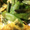 新米マミー奮闘中's cooksnap of when they made 絹さや・えんどう豆の塩卵とじ.