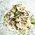 KUMI KUMI's cooksnap of when they made もやしときゅうり、ささみの中華ナムル.