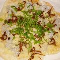 まなみぴめ's cooksnap of when they made 餃子の皮♡フライパンで和風いかなごピザ♡.