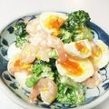 すふちゃん's cooksnap of when they made ゆで卵とブロッコリーとサラダえびのサラダ.