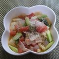 はちみつ223's cooksnap of when they made トマトとアスパラベーコンのパスタスープ.