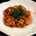 momokoto's cooksnap of when they made シソが決め手！れんこんと豚肉の旨味噌炒め.
