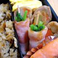 ＠LECHE's cooksnap of when they made 春の味～クレソンのベーコン巻❀.