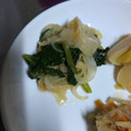 シモンとニア's cooksnap of when they made ＊ルクエde小松菜と油揚げの煮びたし＊.