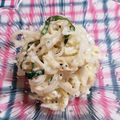 Hanachico's cooksnap of when they made おもてなしの副菜にも♡大根帆立マヨサラダ.