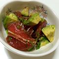 ジンベえちゃん's cooksnap of when they made アボカドとマグロのサラダ＊わさび風味.