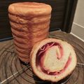 sunita's cooksnap of when they made サラミハムとチーズのトヨ型ふわふわ食パン.