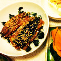 イサキッチン's cooksnap of when they made 激安 うまうま イワシの蒲焼き丼.