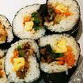 mykym's cooksnap of when they made ウマウマ韓国海苔巻き☆キンパ.