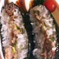 ともかぞ's cooksnap of when they made 豚の生姜焼きでおにぎらず.