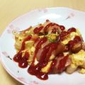 こころく's cooksnap of when they made 朝食 ランチ 玉ねぎ 卵 ウインナー炒め.