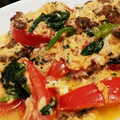 のり花's cooksnap of when they made うずら卵とチキンささみ入りトマト卵炒め.