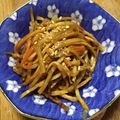 マルルル's cooksnap of when they made 息子が好きなきんぴらごぼう♡.