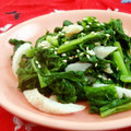 mmameco's cooksnap of when they made わさび菜の胡麻和え.