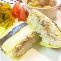 イベ長's cooksnap of when they made 茶巾寿司？薄焼き卵でおにぎらず？　.