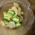 明日も晴れ's cooksnap of when they made えびとアボカドのにんにくマヨネーズ和え.
