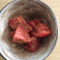 sacoharu's cooksnap of when they made トマトのごまぽん和え.