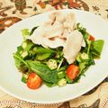バカリャウ's cooksnap of when they made 豚しゃぶサラダそば.