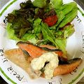 クックOYEHO4☆'s cooksnap of when they made 鮭のムニエル〜タルタルソース添え.
