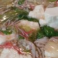 ゆんやともも's cooksnap of when they made ﾚﾀｽとｶﾆｶﾏ中華風あんかけ豆腐♪.