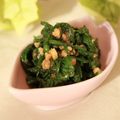 ぽっぽぺぺ's cooksnap of when they made 春菊のクルミ和え.