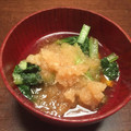 hanosuke's cooksnap of when they made 揚げカボチャと小松菜のおろし煮あえ*.