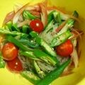 ぱばっちょん's cooksnap of when they made オクラと茗荷で♪夏のさっぱり春雨サラダ.