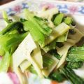 miyabi's cooksnap of when they made たけのこと小松菜のナムル.