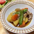 nsworld's cooksnap of when they made 新ジャガとスナックエンドウで春の肉じゃが.