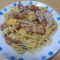 みるよこ's cooksnap of when they made 冷凍ホワイトソースで☆簡単カルボナーラ.