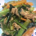 naotaroo's cooksnap of when they made 小松菜とニンジンとツナ炒め.