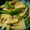 naga_sato's cooksnap of when they made 竹の子とスナップエンドウのバター醤油炒め.