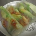 妙香ママ's cooksnap of when they made エビとアボカドとキムチの生春巻き.