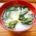 卯月のうさぎ２０１４'s cooksnap of when they made 春味♡新玉ねぎとわかめのみそ汁.