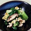 makijunちゃん's cooksnap of when they made 卵とチンゲン菜の炒めもの.